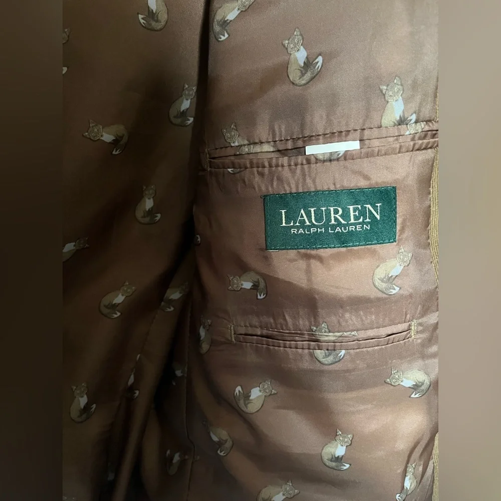 Lauren Ralph Lauren Men's Corduroy Blazer Elbow Patch - Brown - 44R